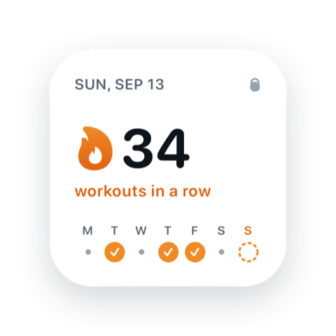 Streak widget